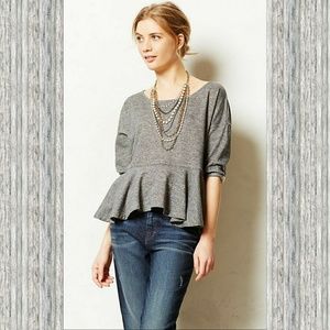 Anthropologie Saturday Sunday Peplum Sweatshirt